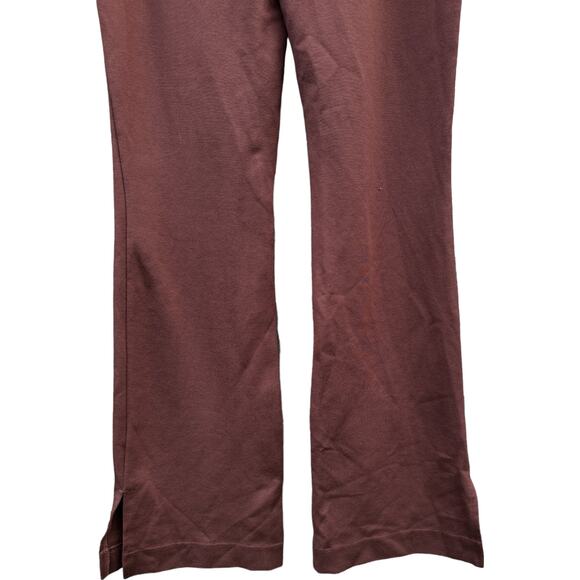 Peace Love World Ponte Split Hem Pants Chocolate Brown XS - Picture 6 of 12